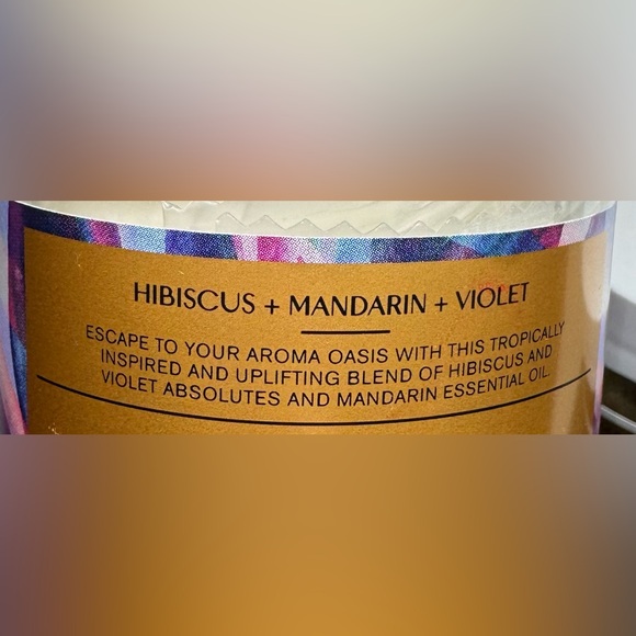 Aromatherapy Aroma Oasis Hibiscus + Mandarin + Violet Bundle of 2 NWT BBW 🌺🍊💜 - Picture 4 of 4